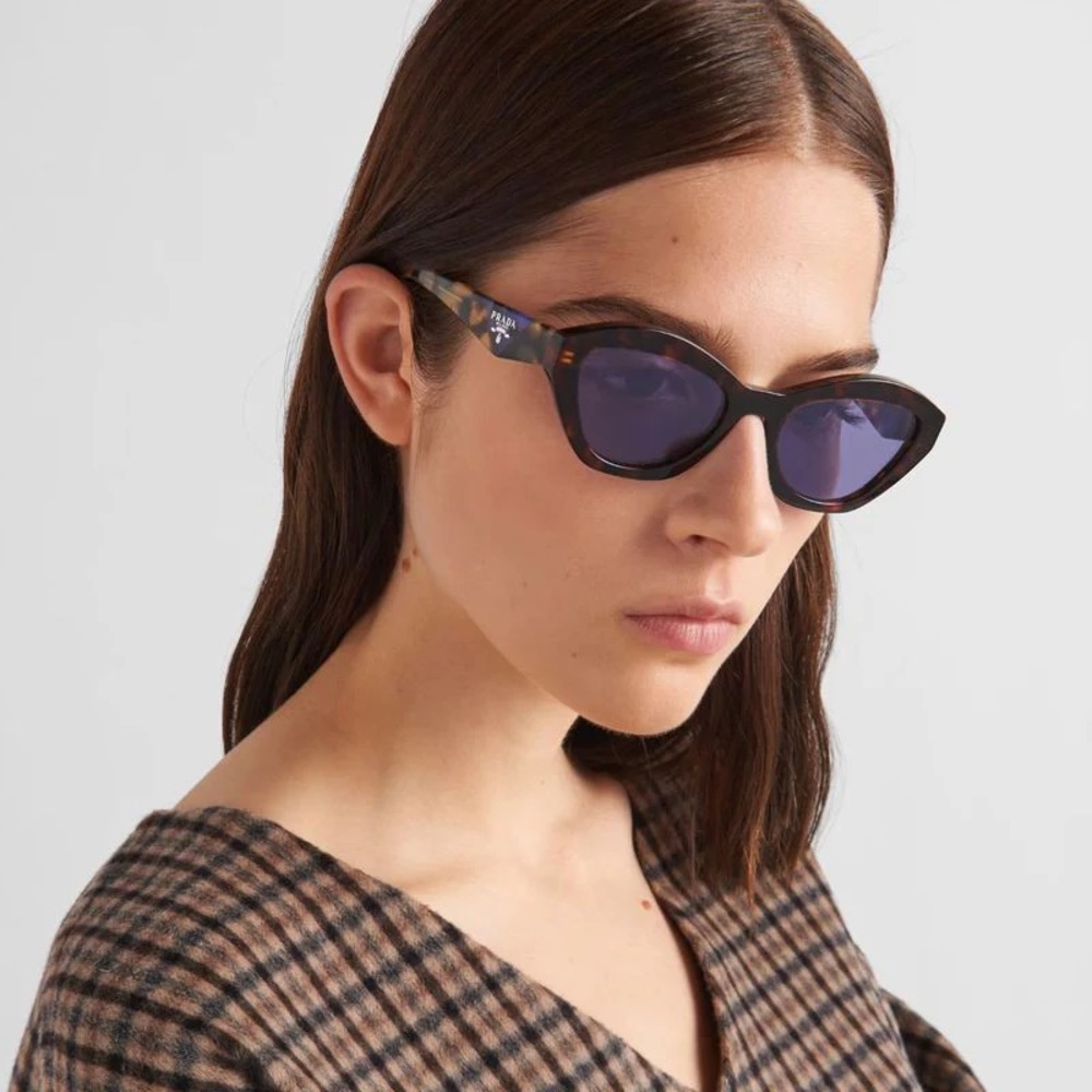 New in Box Prada Cat Eye Sunglasses in Tortoise.